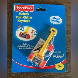 Fisher Price Melody Push Chime Miniature on Keychain 2001
